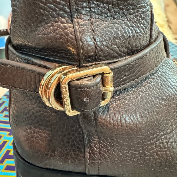 Tory Burch Marlene Riding boots in tumbled leather - Picture 8 of 12